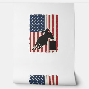 Papier Peint Course de tonneaux Drapeau américain Design vector