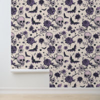 Crâne gothique Chauve à tête florale