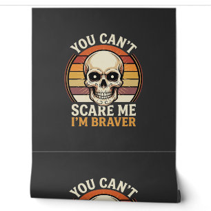 Papier Peint Crâne Halloween plus courageux Design d'Horreur Ré