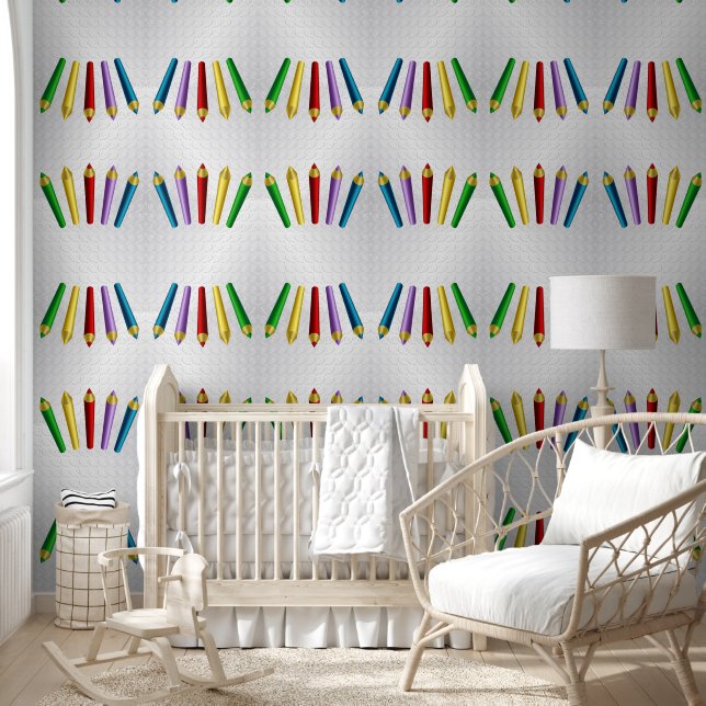 Papier Peint Crayons de couleur (Enfants)
