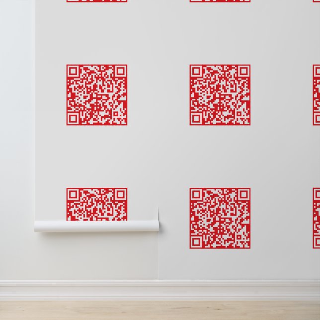 Papier Peint Créer un code QR rouge scannable (modifiable) (Application)