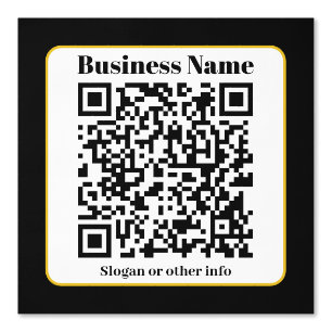 Papier Peint Créez votre propre code QR Bordure noire blanche