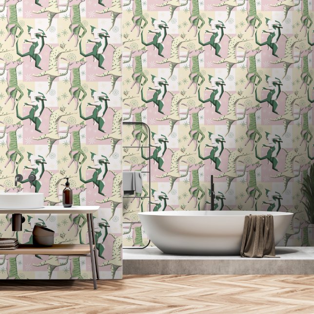 Papier Peint Crème glacée de chats Ninja (Salle de bain)