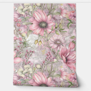 Papier Peint Crimson Blush Serenade Botanique