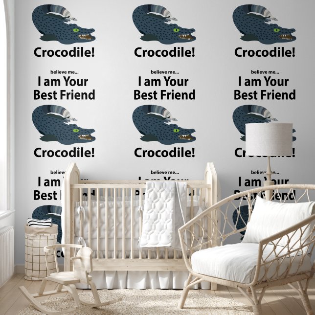 Papier Peint Crocodile Alligator drôle Crocodile (Enfants)