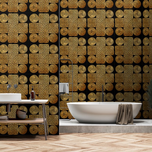 Papier Peint Croix de nouage celtique (Salle de bain)