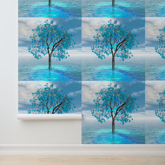 Papier Peint Crystal Blue Tree