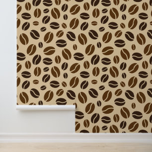 Papier Peint Cuisine à motifs de fèves de café
