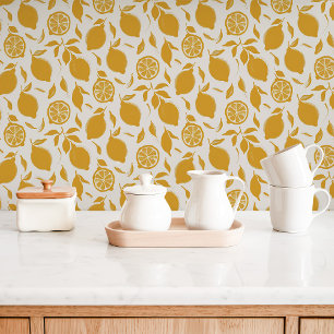 Papier Peint Cuisine au citron piquant
