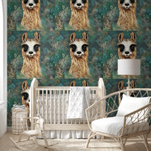 Papier Peint Curieux Llama Funny