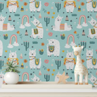 Cute Alpaca fille Motif moderne enfants