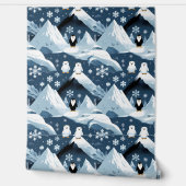 Papier Peint Cute Arctic Friends Motif Peel and Stick (Déroulement)