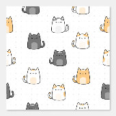 Papier Peint Cute Cat Designs for Your Kid Room (Recto)