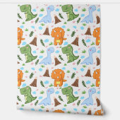 Papier Peint Cute Dinosaur Seamless Pattern for Your Kid Room (Déroulement)