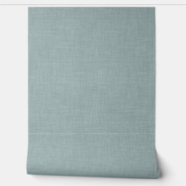 Papier Peint Cute Dusty Teal Blue Linen Look Texture