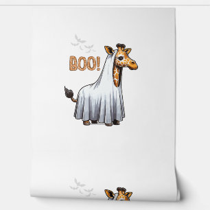 Papier Peint Cute Giraffe Boo Costume d'Halloween Zoo Lover