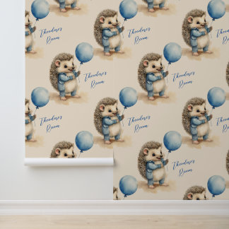 Papier Peint Cute Hedgehog Boys Bedroom Nursery
