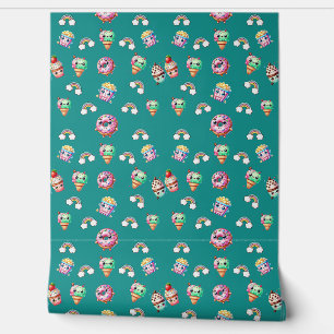 Papier Peint Cute Kawaii Alimentation Modérée