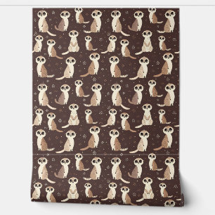 Papier Peint Cute Meerkat Motif