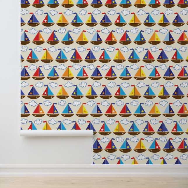 Papier Peint Cute Sailboat (Application)