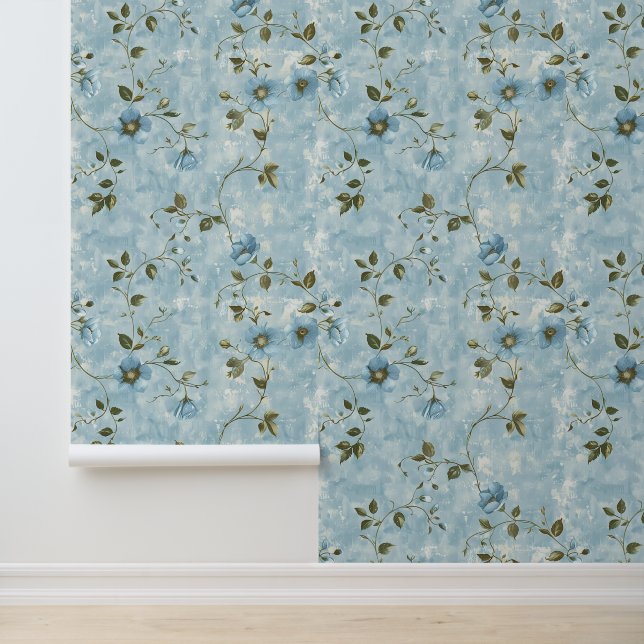 Papier Peint Cute Shabby Chic Floral (Application)