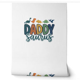 Papier Peint Daddy Saurus Conception de vecteur de papa dinosau