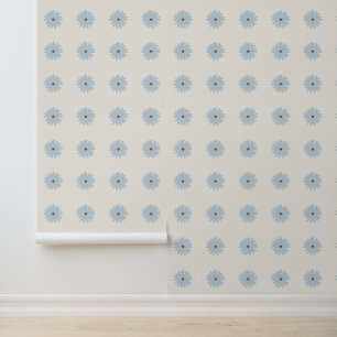 Papier Peint Daisy bleu clair