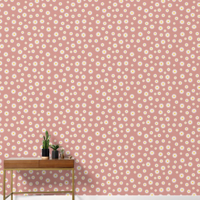 Papier Peint Daisy Meadows rose (Couloir)