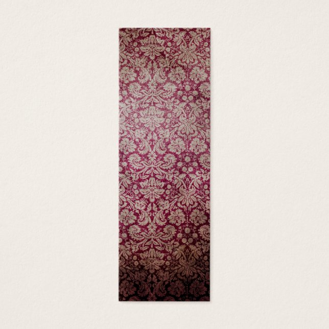 Papier peint damassé rose foncé (Devant)