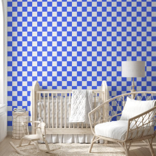 Papier Peint Damier saphir classique visuel