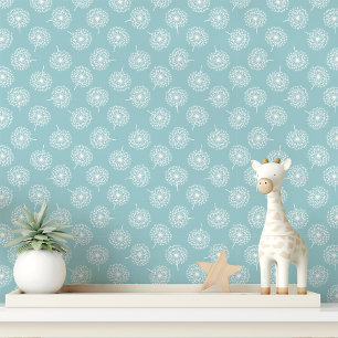 Papier Peint Dandelion bleu clair