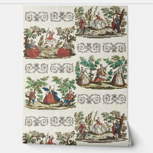 Papier Peint Danse pastorale Vintage Ornée Classique