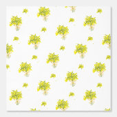 Papier peint de Bouquet Floral Jaune (Recto)