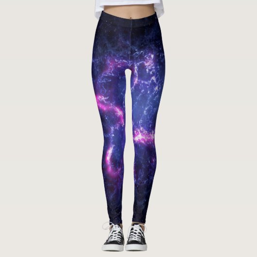 Papier peint de galaxie magique leggings (Devant)