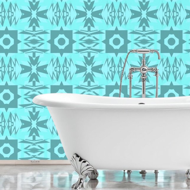 Papier peint de géométrie Azure (Créateur téléchargé)