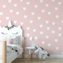 Papier peint de la Motif de coeur rose