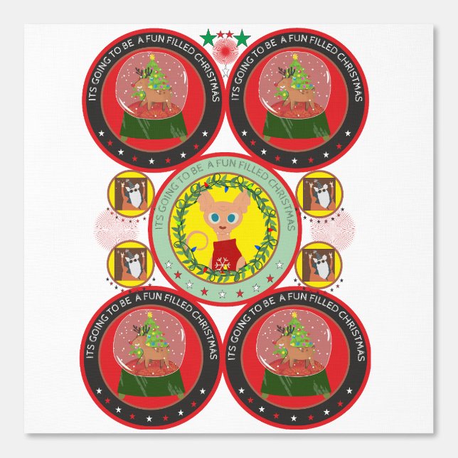 Papier peint de Noël (Recto)