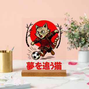 Papier peint de samouraï chat motivant pour enfant