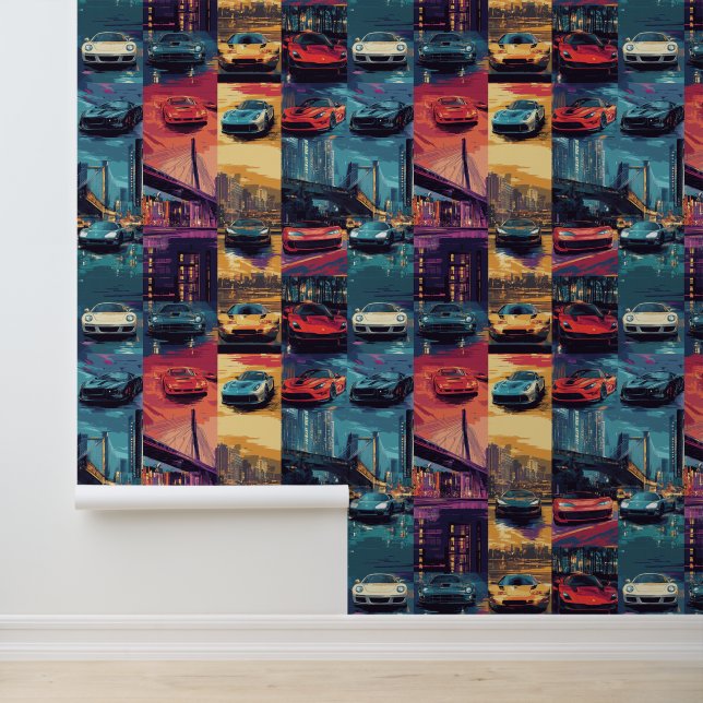 Papier peint de voiture sport vibrant pour les ama (Application)