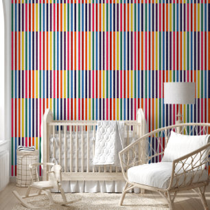 Papier Peint Décaler les bandes arc-en-ciel