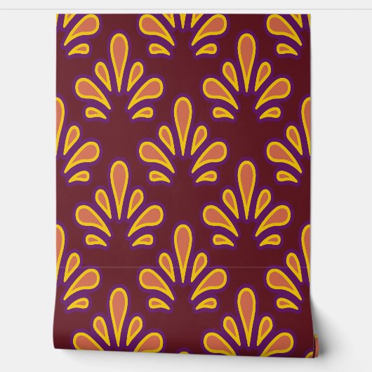 Papier Peint Deco Ploomf Jaune (Déroulement)