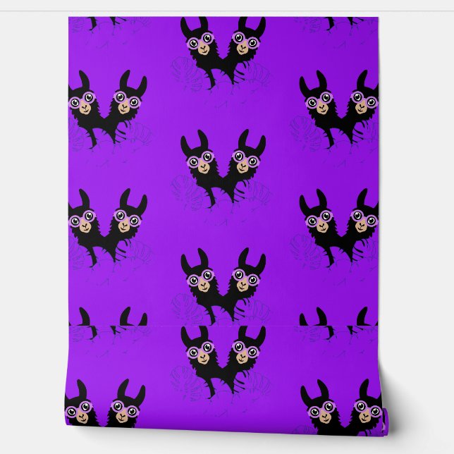 Papier Peint Décor Llama (Déroulement)