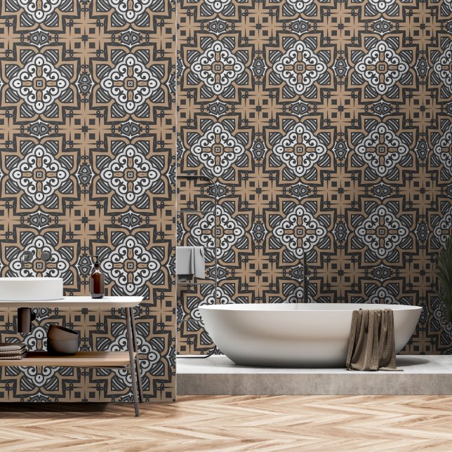 Papier Peint Décor oriental (Salle de bain)