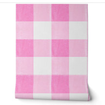 Décoration de nurserie à carreaux rose | Douce déc