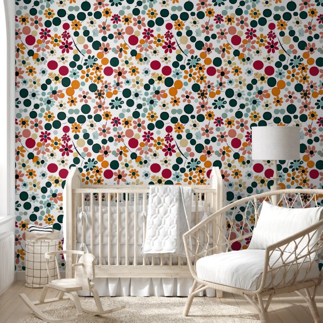 Papier Peint Des floraisons vibrantes (Enfants)