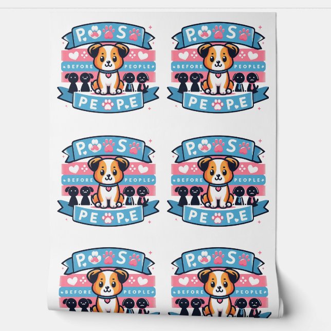 Papier Peint Des pattes avant des gens mignons Art numérique Am (Déroulement)