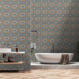 Papier Peint Design abstrait rétro dans le style navajo Ikat.