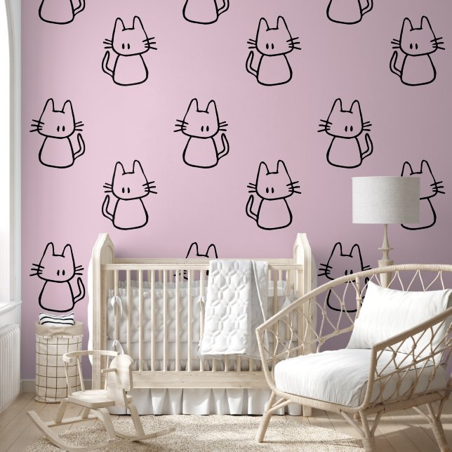 Papier Peint Design de chat Kitty (Enfants)