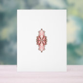 papier peint design d'intérieur fleurs rouges, dos (Neutre)