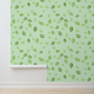 Papier Peint Design Feuille vert